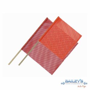 Dowel Warning Flag, Dozen - Choose Dowell Size & Flag Color