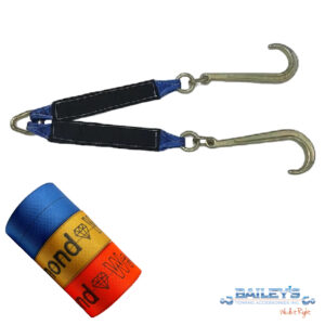 Reinforced Bridle with 15" J Hooks, 3" x 24", Choose Color