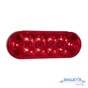 6-1/2" Red LED Oval Stop/Turn/Tail With PL3 Plug