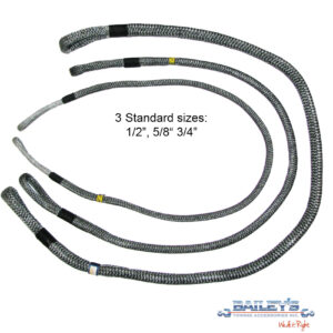 Bailey's Synthetics™ Grommet Sling With HMPE Guard & Ballistic Nylon Velcro Cover