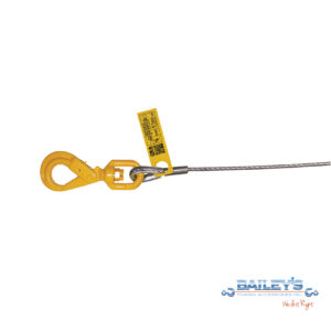 3/8" Super Swaged Winch Line W/Self-Locking Hook from B/A Products, Choose Your Length