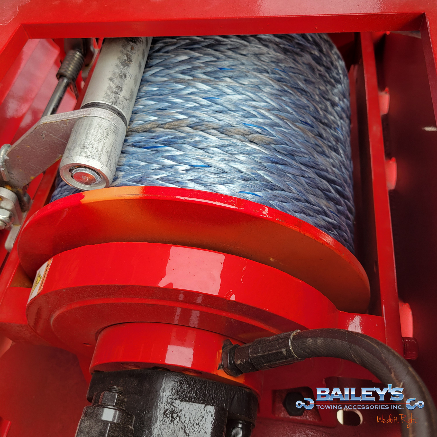 1/2" Synthetic Winchline with AMH Grade 100 3/8" Grey Classic Eye Locking Hook, Choose Your Length - Image 5