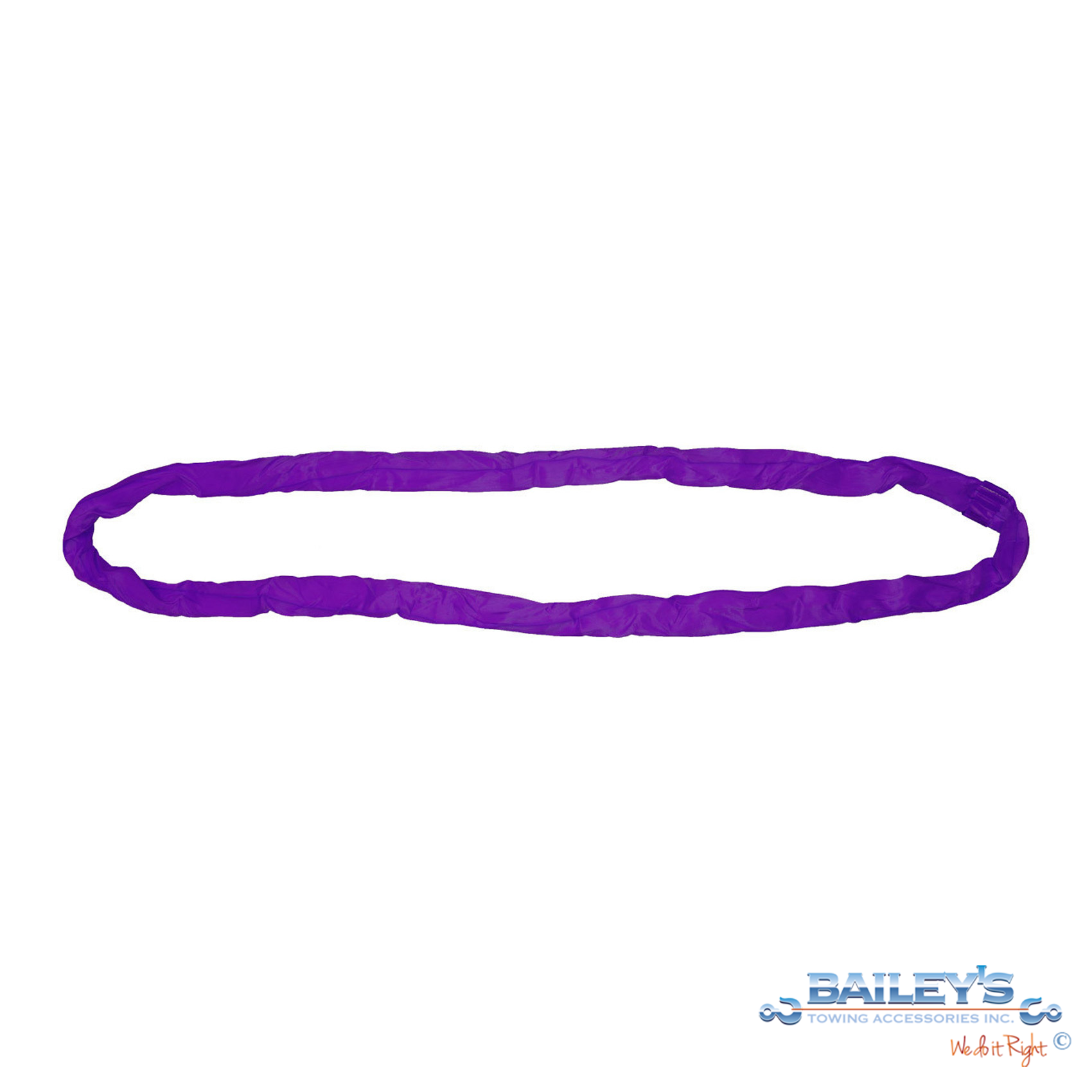 Bailey's Synthetics™ Domestic 2,600 lb. Vertical WLL Purple Round Sling, Choose Length